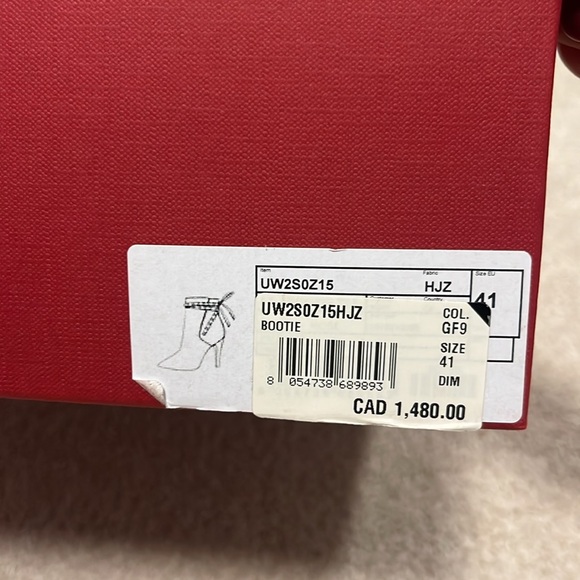 VALENTINO GARAVANI sequin ANKLE BOOTS Brand New shoe in box Size35 MADE IN ITALY - Picture 11 of 11